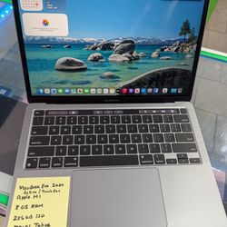 Deal of the Day - MacBook Pro 2020 Retina TouchBar Apple M1 8GB Ram 256GB SSD macOS Tahoe Charger 