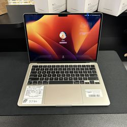 MacBook Air 13” Laptop - M2 8GB RAM 256GB SSD