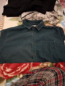 Flannel Jacket, Large, Blue