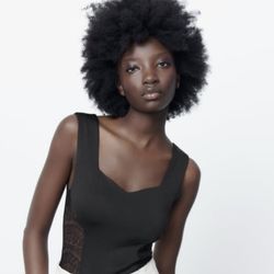 Zara Black Lace Bodysuit