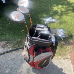 Wilson Matrix Right Handed Adult Golf Clubs With Bag 