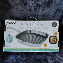 Brand new 9 inch cast iron grill pan