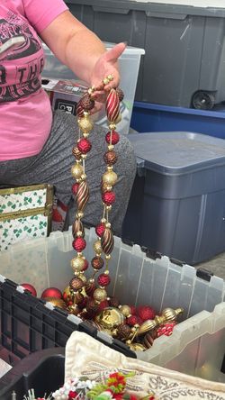 Red Christmas ornaments