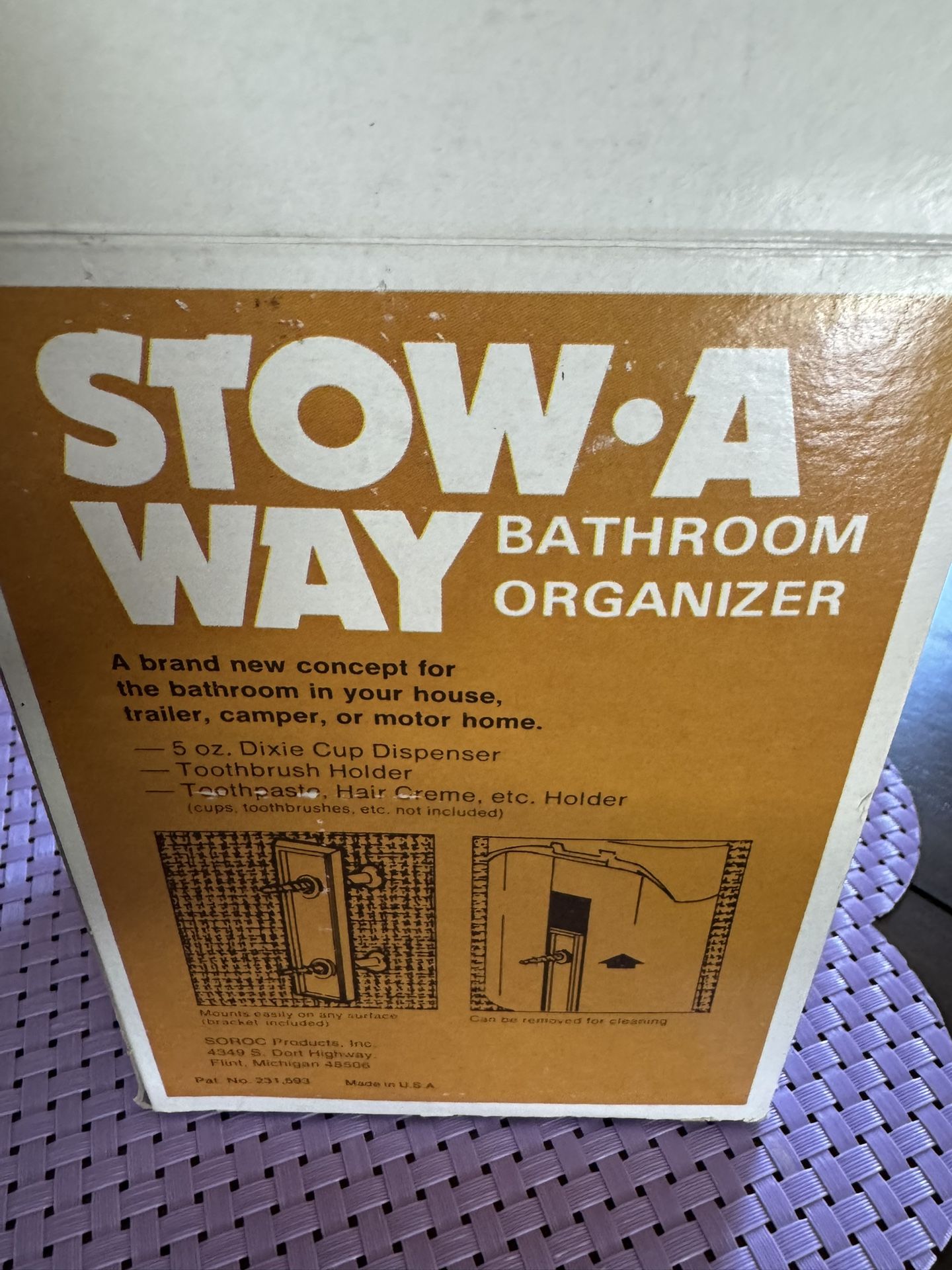 Vintage RV or Bathroom Organizer