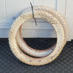 Solid White 16x2.125 Tires