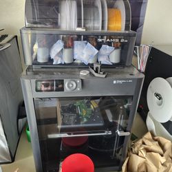 2 Bambu Labs P1S 3D Printers With Fillament