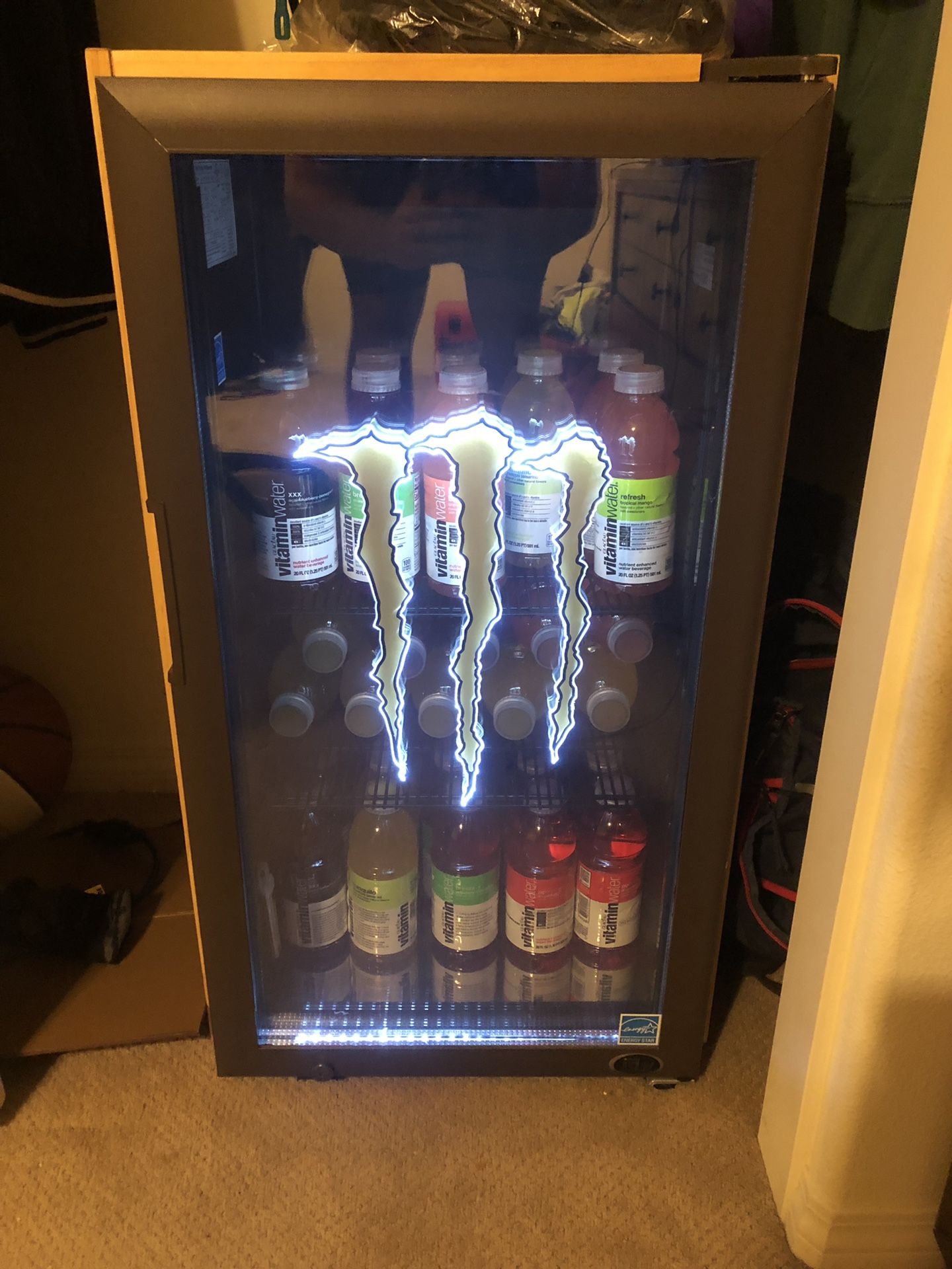 Monster energy mini fridge java edition