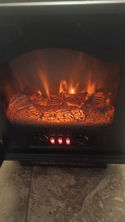 Electric Fireplace Heater with Flame Effect