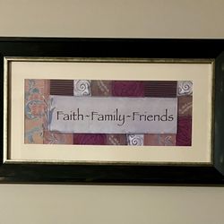 Faith Family Friends Framed Wall Art