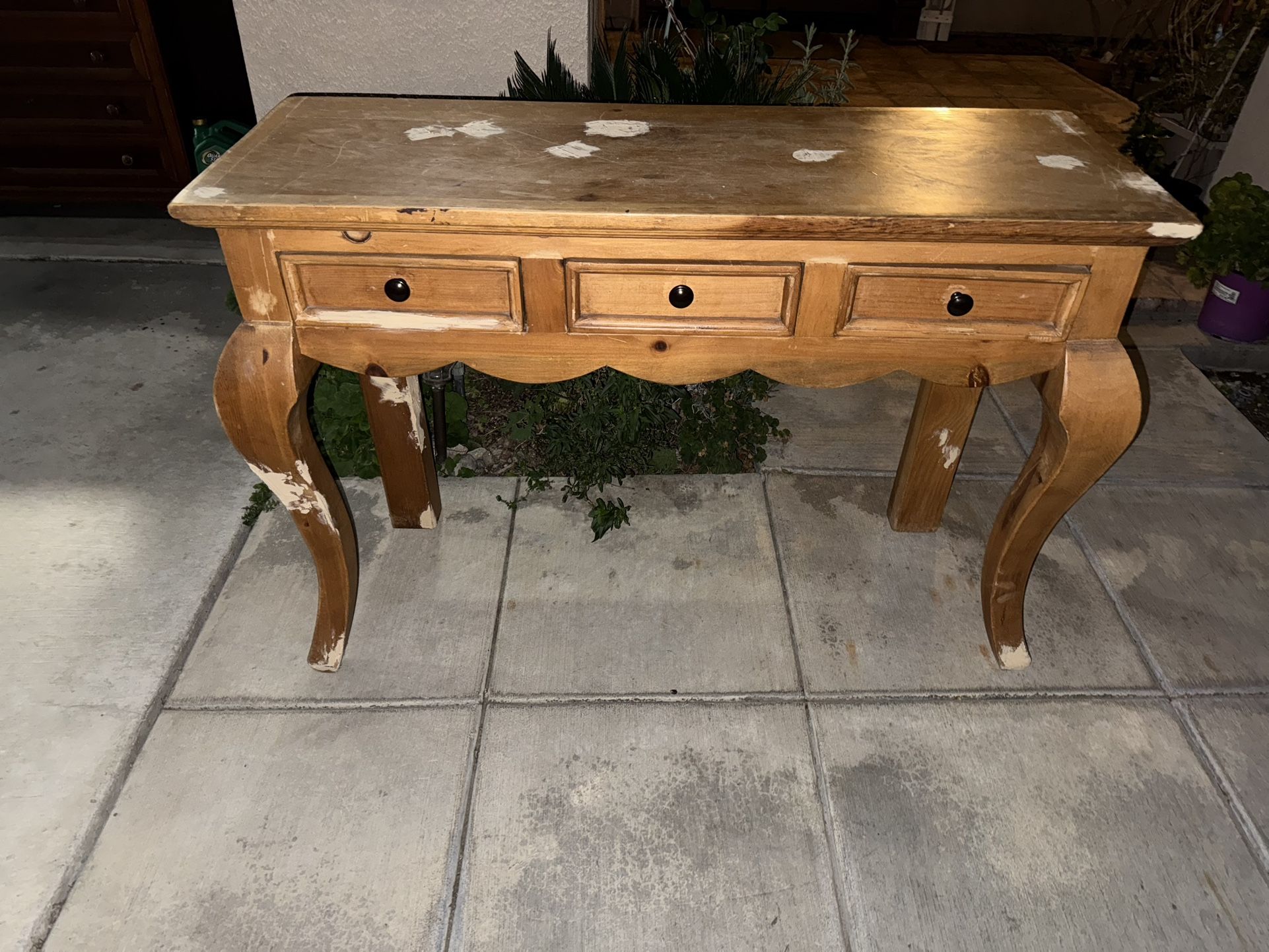 Solid Wood Console Desk