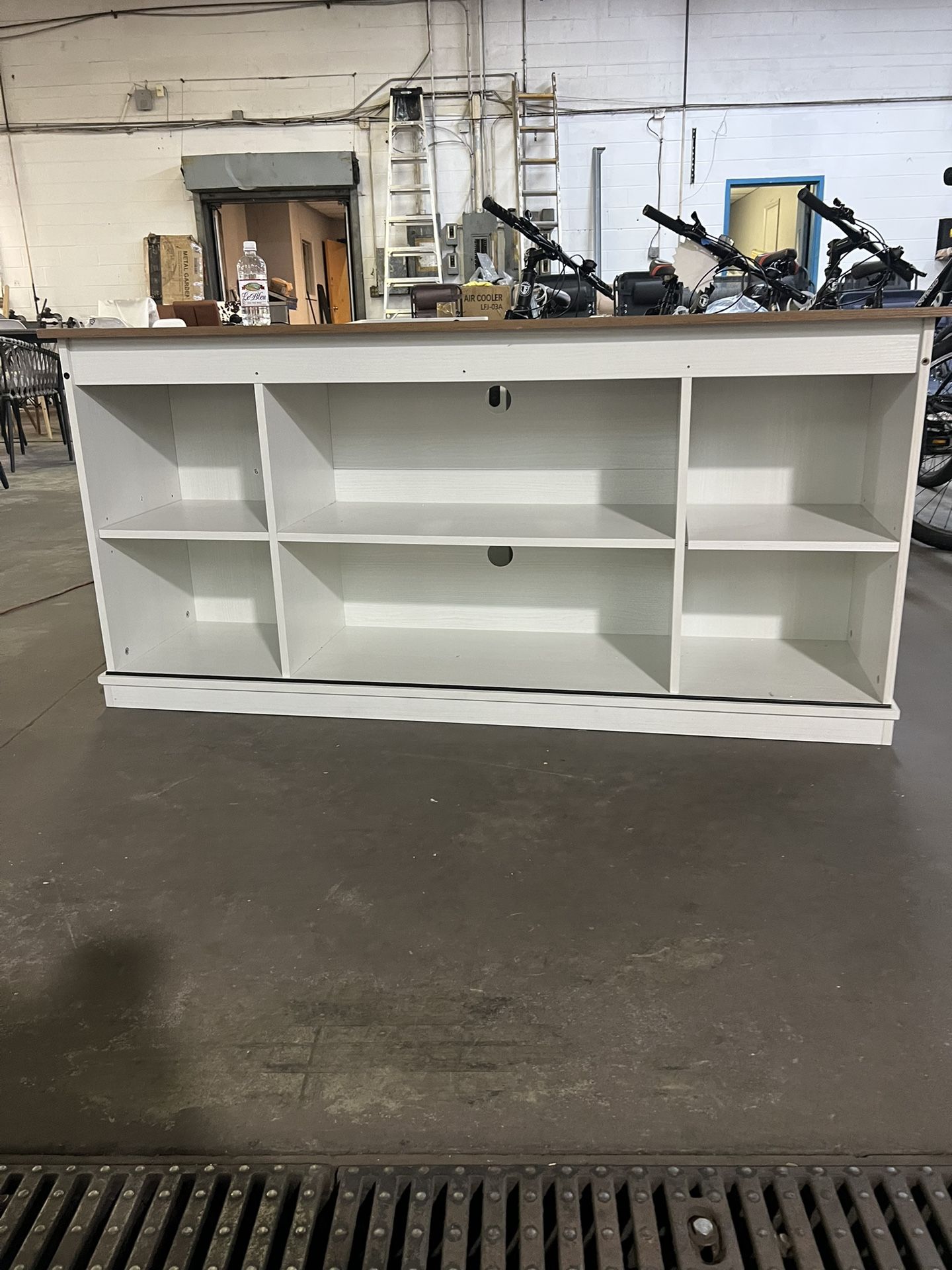 Convenience Concepts Montana Highboy TV Stand with Shelves for TVs up to 65 Inches, White,$99  📍 Warehouse Address: 2745 Boone St Columbia, SC 29204 