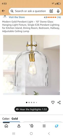 Pendant lighting
