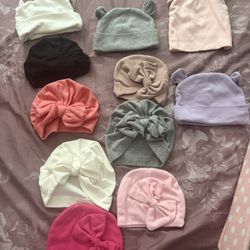 Newborn Baby Hats AndMittens 12 Pack 