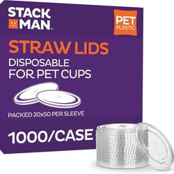 1000ct. Clear Plastic Lids (LIDS ONLY)