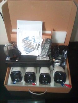 00SSXX model security system connect's to phone and Tv never used only opened packaging