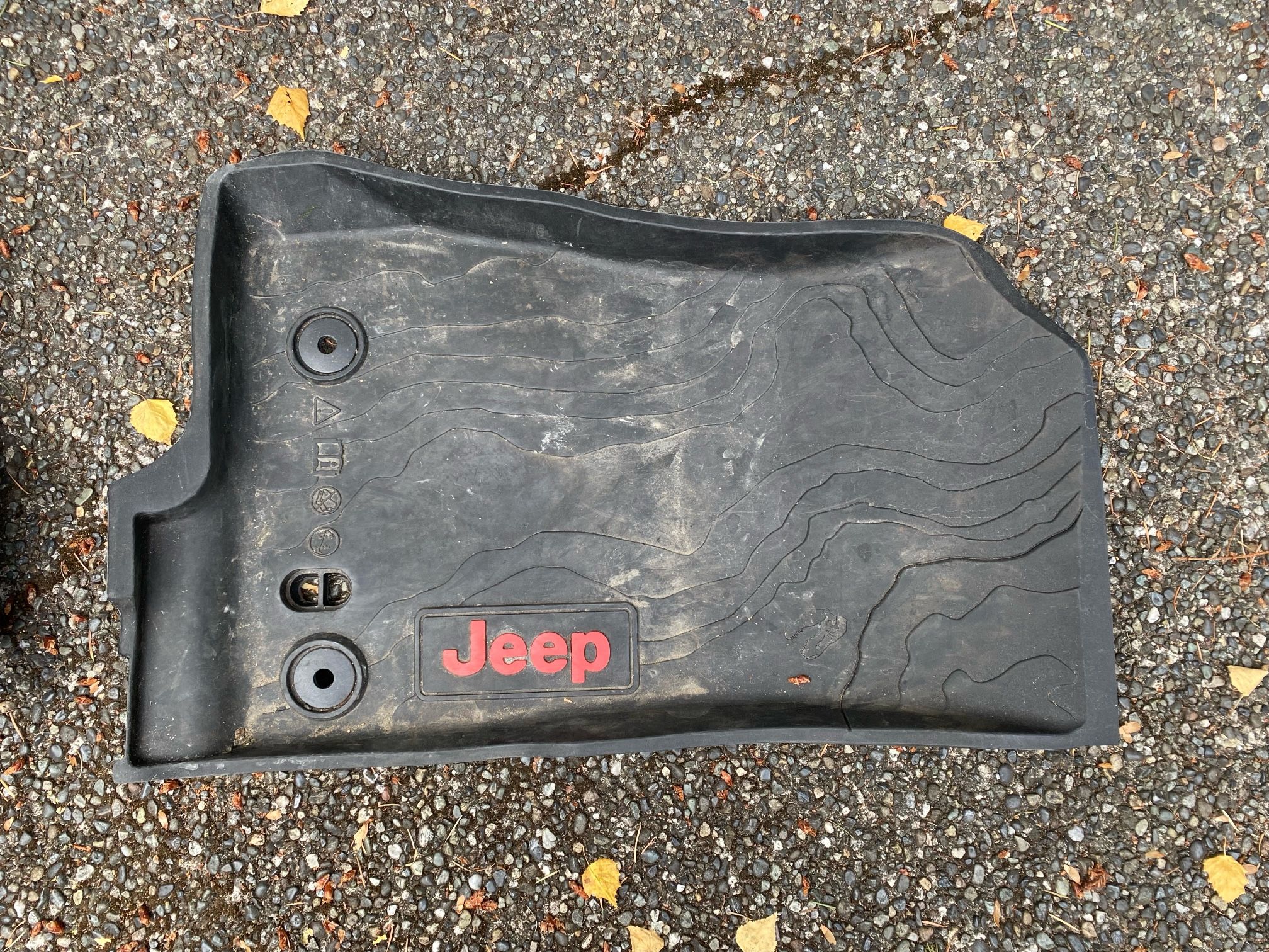 Jeep Accessories Including Laser cut custom waterproof mats as well as handles and a fire extinguisher holder (mats Cut For 2020 Gladiator truck)