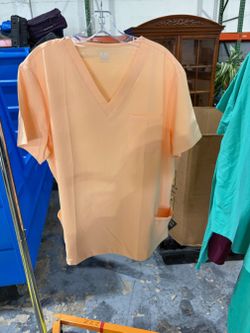 Peach Scrub Top Size XXL