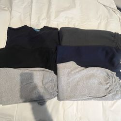 5 sweatpants + 1 long sleeve shirt bundle