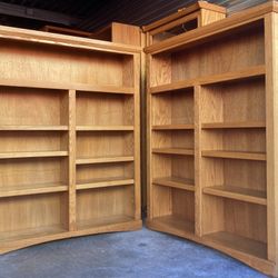 4’ x 5’ Oak Bookcase / Bookshelf (2 Available)
