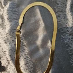 Gold Over 925 Sterling Silver HERRINGBONE 
