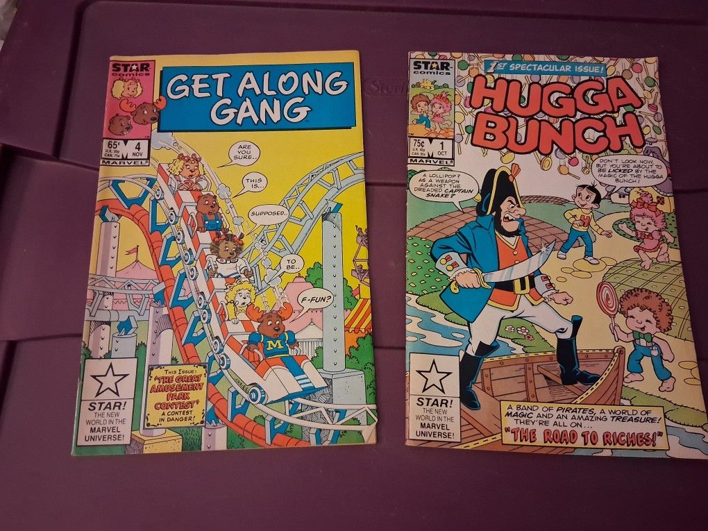 2 Comic Books - Get Along Gang - Hugga Bunch