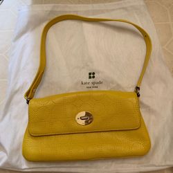 Kate Spade yellow leather purse