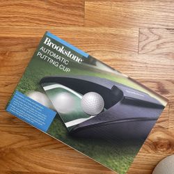 Brookstone Cordless Automatic Putting Cup Portable & Lightweight