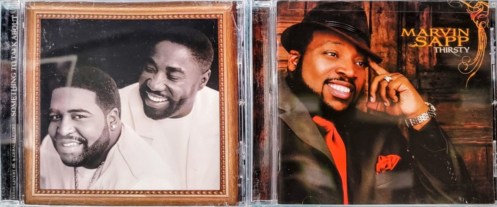 Marvin Sapp Thirsty CD & Eddie Levert Sr. & Gerald Secert Something To Talk About CD