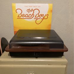 Vintage Style Record Player + Beach Boys Vinyl  Thumbnail