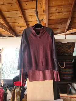 Red And Grey Long Sleeve