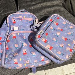 Peppa Pig Backpack & Lunch Bag Simple Modern