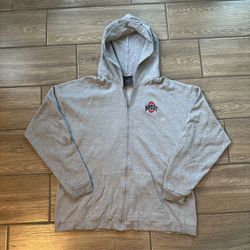 Vintage Ohio State University Zip-Up Hoodie XL Jones & Mitchell USA Made