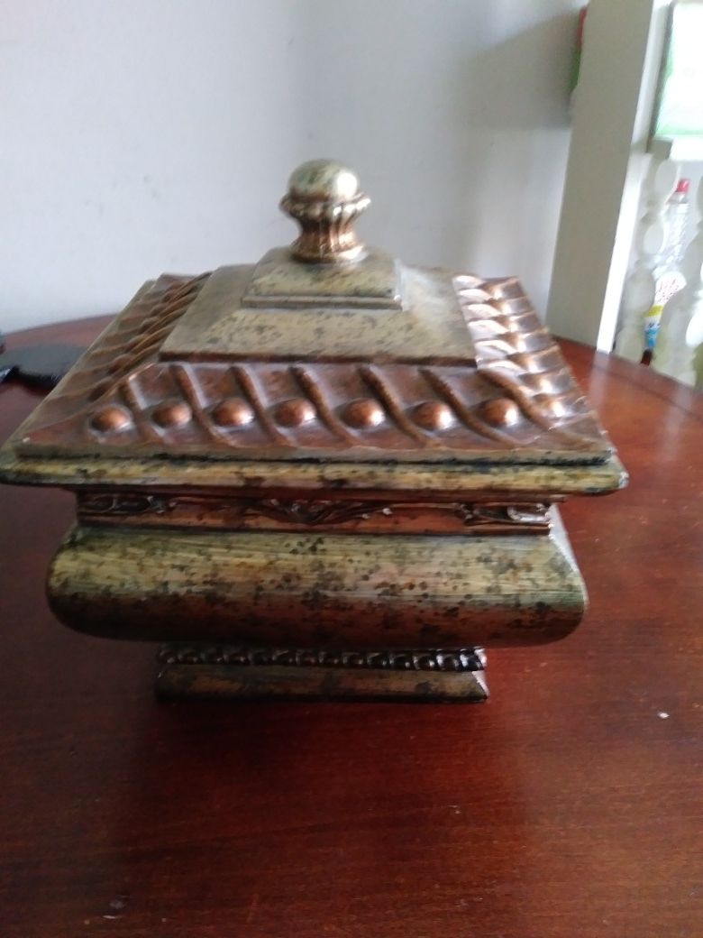Decorative Wooden Hand painted box with lid