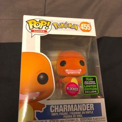 Charmander flocked ECCC comic con exclusive funko pop (Pokémon)