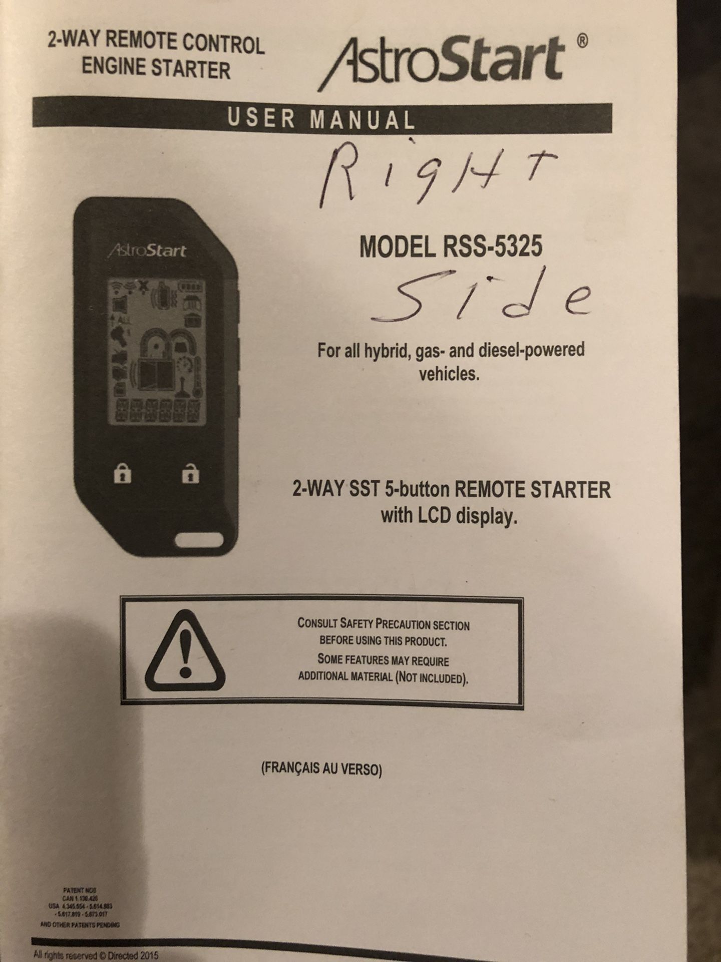 Used Remote car starter - Two remotes