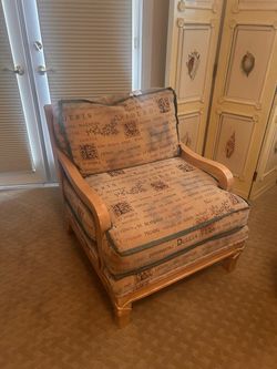 Wood frame Sleigh chair