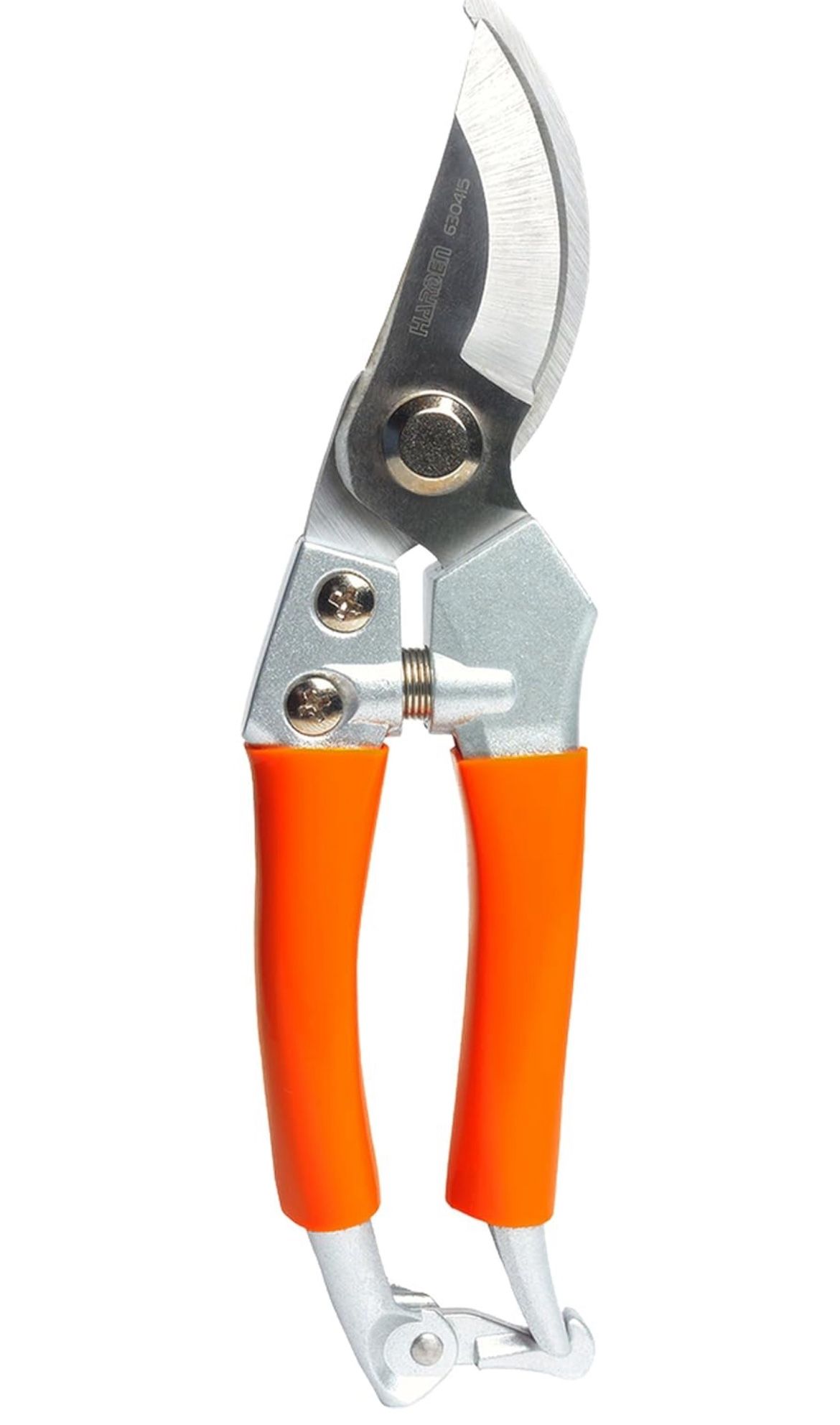8" / 200mm Garden Fruit Shear – Forged Stainless Steel Blade, Heat-Treated for Sharpness, Zinc Alloy Handle with PVC Cover