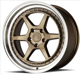18x8.5 AodHan DS09 Bronze w/Machined Lip (DPF®) Wheels