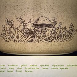 Pyrex Forest Fancies Mushroom oven and microwave safe 