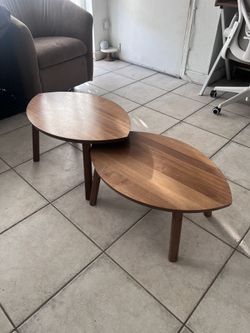 Two Wooden Table From Ikea 
