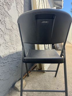 Lifetime Black Folding Chair