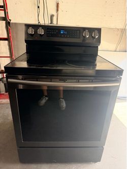 Samsung stove convection oven black stainless steel