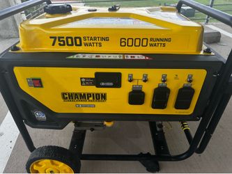 Champion 7500W Starting / 6000W Running Portable Generator - Runs Strong!