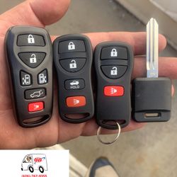 Nissan car keys , Infiniti car keys, llaves de carro