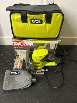 RYOBI 6 Amp Corded AC Biscuit Joiner Kit with Dust Collector and Bag