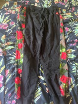 Men Sweat Pants Size 2x With Roses