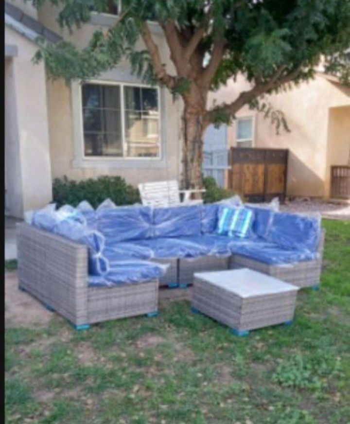 Seven Piece Patio Furniture Set Modular Patio Outdoor Sofa Set Brand New Patio Furniture 🆕🚎🚛🆕