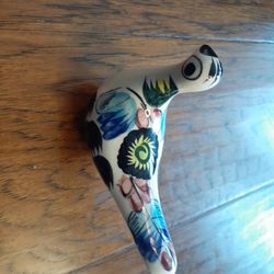 EXQUISITE Tonala Mexican Folk Art 5" Ceramic Bird Figurine. 
Several other Tonala figurines se old separately. 
