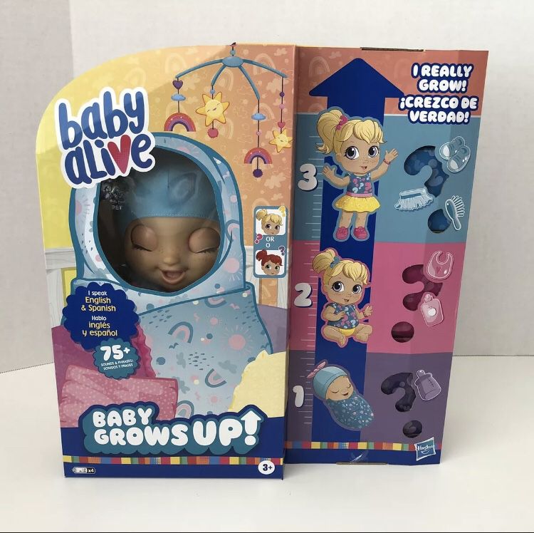 Baby Alive Baby Grows Up (Happy) - Happy Hope or Merry Meadow - Growing Doll