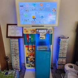 Nintendo Wii U Kiosk Configured With Working 32GB Console / Games Installed / Mario & Luigi Wii Remotes 